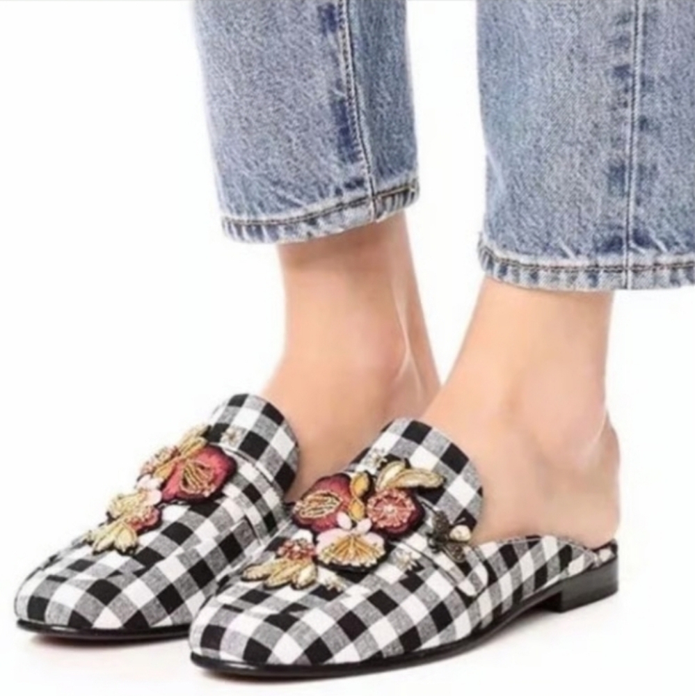 Sam Edelman gingham mules.